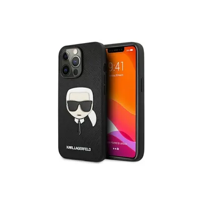 Immagine prodotto di Karl Lagerfeld Klhcp13Lsakhbk Custodia rigida per Iphone 13Pro / 13 6,1 Czarny/Nero Saffiano Ikonik Karl's Head