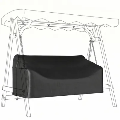 Imagen del producto de Funda para columpio de 3 plazas, fabricada en Oxford 420D, impermeable. Color: . Dimensiones: 76 x 185 x 81 cm