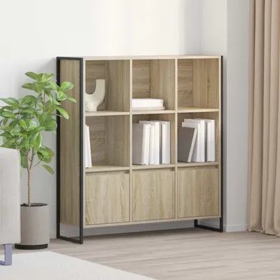 Produktbild von vidaXL Bš¹cherregal 99,5 x 30 x 108 cm Holzwerkstoff Sonoma