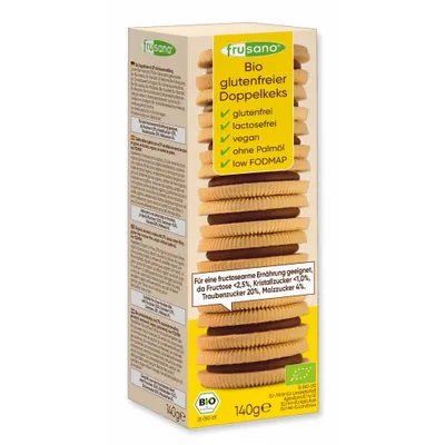 Produktbild von Doppelkeks mit Kakaocremefüllung 140g