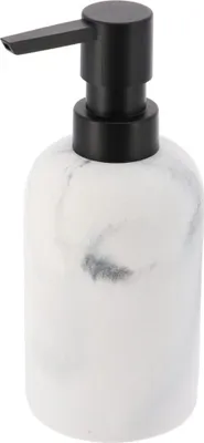 Produktbild von Tendance Seifenspender 300 ml weiß 7,3 cm x 7,3 cm x 17,5 cm Polyresin