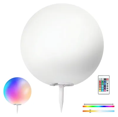 Obrázek produktu pro RGB + 3000K 40cm vodotěsná solární zahradní koule s dálkovým ovládáním