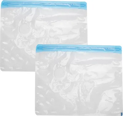 Image de 2pcs Sacs de stockage sous vide Economiser de l'espace Voyage scellé comprimé avec 3,5 cm d'entrée d'air filetée : 32x26 cm