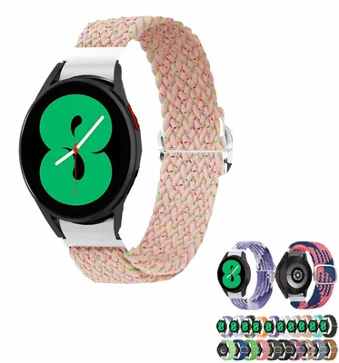 Immagine prodotto di Per Samsung Galaxy Watch 6 5 4 Normal Pro Classic tutte le dimensioni Cinturino in nylon intrecciato