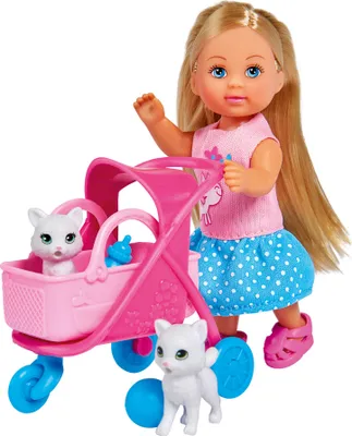 Image de SIMBA Evička poupée avec landau pour chats