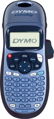 Zdjęcie produktu dla DYMO LetraTag LT-100H + Tape, ABC, bezpośrednio termiczny, 180 x 180 DPI, 12 mm/s, AA, Czarny, Niebieski