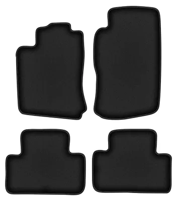 Obrázek produktu pro Velurové autokoberce pro: Opel Vectra B 1996-2001 (hatchback/sedan/kombi) – sada 4 ks, černé, na míru – Wielganizator DURBAN