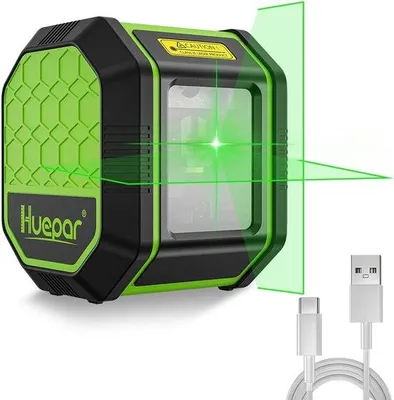 Immagine prodotto di Livella laser con raggio verde e batteria ricaricabile per misurazioni di precisione