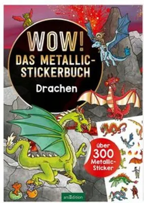 Produktbild von WOW! Das Metallic-Stickerbuch - Drachen