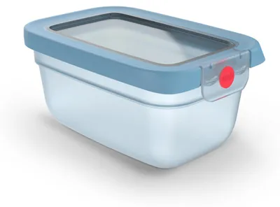 Produktbild von EMSA oneClick Frischhaltedose 0,75 L N12104, Box, Rechteckig, 0,75 l, Blau, Durchscheinend, Polypropylen (PP), Polypropylen (PP)/Thermoplastisches Elastomer (TPE)