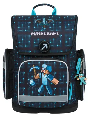 Obrázek produktu pro BAAGL Školní aktovka Ergo Minecraft Blue Axe