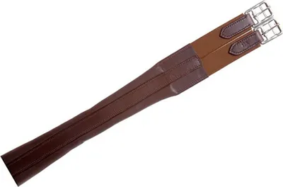Image de Sangles de selle anatomiques élastiques Lexhis, marron, 115 cm