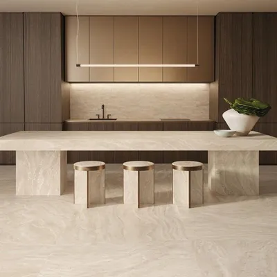 Produktbild von CASA39 Fliesen Travertin Beige 120x120 cm Emil Ceramica Dual Travertine