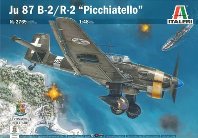 Obrázok produktu pre Italeri 1:48 Ju 87 B-2/R-2 Stuka "Picchiatello"