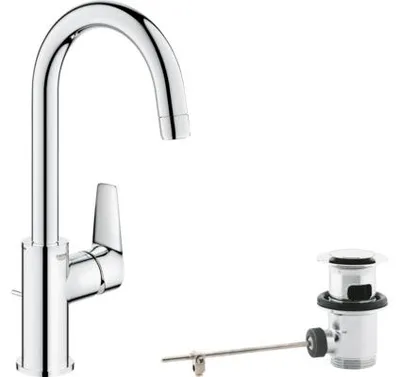 Produktbild von GROHE Start Edge, Chrom, Hebelgriffe, Einzelbild, Keramik, 2,8 cm