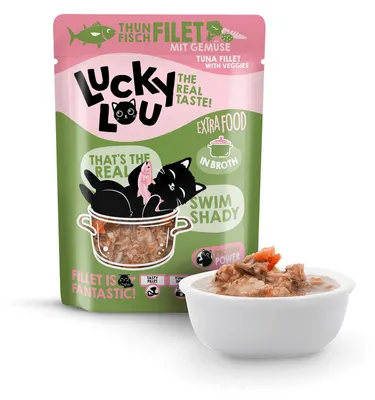 Produktbild von Lucky Lou 62980, Adult, jede Rasse, Thunfisch, Gemüse, 70 g, Getreidefrei