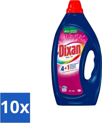 Produktbild von Dixan - Flüssigwaschmittel - Für Buntwäsche - 33 Wäschen - Vorteilspack - 10 Stücke