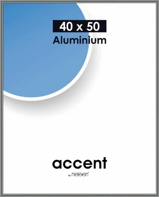 Image de Cadre en aluminium Nielsen Accent 40 x 50 cm, gris acier brillant