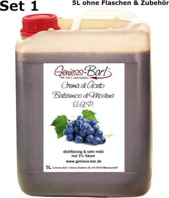 Produktbild von Crema di Aceto Balsamico di Modena IGP dickflüssig & mild 3% Säure 5L