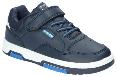 Produktbild von American Club ES148, Kinderschuhe Klettverschluss Leder-Einlegesohle leicht bequem, Navy 35