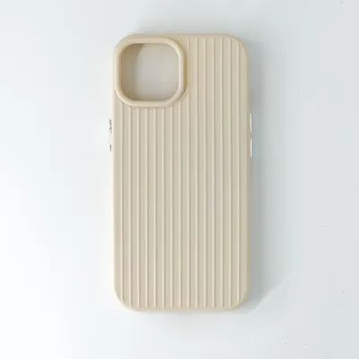 Produktbild von Handy Hülle Für iPhone 15 mit Kameraschutz Beige Case Bumper - Für Apple iPhone 15, Beige