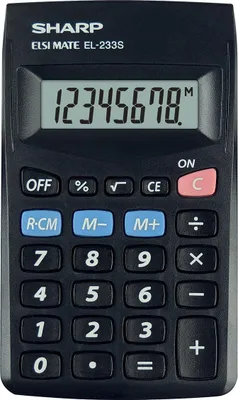 Produktbild von Sharp EL-233 S BK Taschenrechner in schwarz