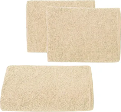 Zdjęcie produktu dla Rękawica Gładki2 16X21 cm beżowa bawełna frotte chłonna