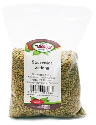 SOCZEWICA ZIELONA 500G TARGROCH