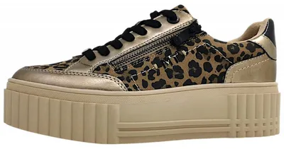 Imagen del producto de Zapatos deportivos de cordones para mujer, marca Marco Tozzi, color marrón, estilo casual