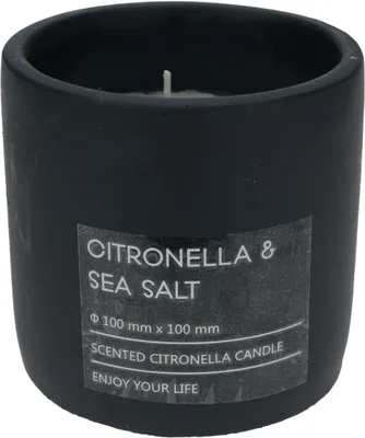 Productafbeelding van Pro Garden Citronella-kaars in pot, 10 cm, antraciet