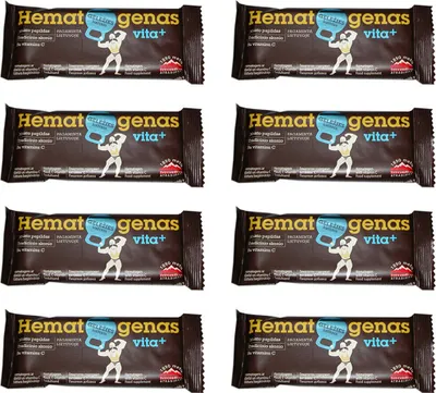 Obrázok produktu pre mäkká karamelová tyčinka s obsahom bielkovín GEMATOGEN 8 kusov Vitamíny Železo
