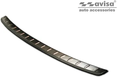Produktbild von Ladekantenschutz Stoßstangenschutz Edelstahl schwarz passend für PEUGEOT 208 II hatchback 5D 2019->
