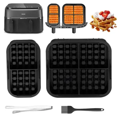 2er Set Silikon-Waffelform für Philips Airfryer 3000
