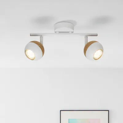 Immagine prodotto di Faretti da soffitto a LED con luce bianco caldo - teste orientabili - metallo