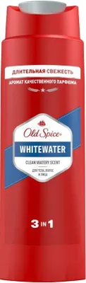 Produktbild von Old Spice Whitewater 3-in-1 Mehrzweck-Shampoo für Haar, Gesicht und Körper 250 m