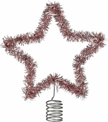 Produktbild von Flitter-Stern Baumspitze Rosa 20cm