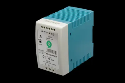 Produktbild von MDIN100W24: Schlankes 24V/4A DIN-Schienen-Netzteil