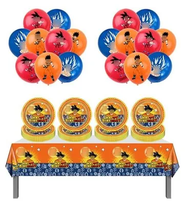 Immagine prodotto di Decorazioni festive per il compleanno, con palloncini e tovagliette