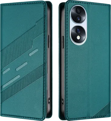 Obrázek produktu pro Pouzdro pro Honor 70,Polyuretankožené peněženkové pouzdro s přihrádkou na karty a funkcí stojánku Grün