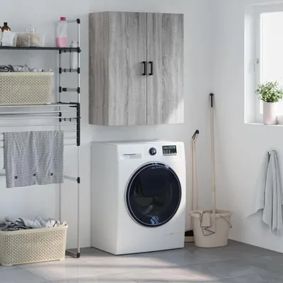 Image de vidaXL Armoire murale Gris Sonoma 69,5x34x90 cm