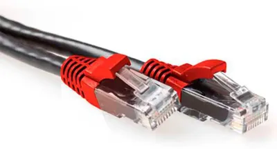 Obrázek produktu pro ADVANCED CABLE TECHNOLOGY Černý 3metrový propojovací kabel U/UTP CAT6A křížový s konektory RJ45