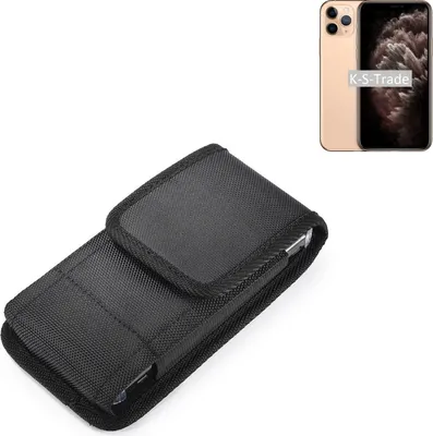 Produktbild von Holster Gürteltasche kompatibel mit Apple iPhone 11 Pro Holster Gürtel Tasche wasserabweisend Handy Hülle Schutz Hülle Outdoor schwarz K-S-Trade