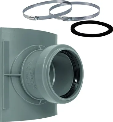 Immagine prodotto di diramazione a sella airfit DN 160x50incl. 2 morsetti di fissaggio, W2