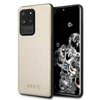 Produktbild von Guess 4G Iridescent Cover für Samsung G988F Galaxy S20 Ultra - Gold