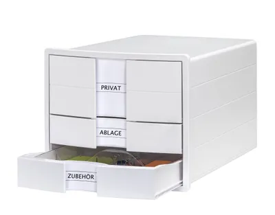 Immagine prodotto di HAN 1017-12 Cassettiera IMPULS - A4/C4, 3 cassetti chiusi, con inserto, bianco