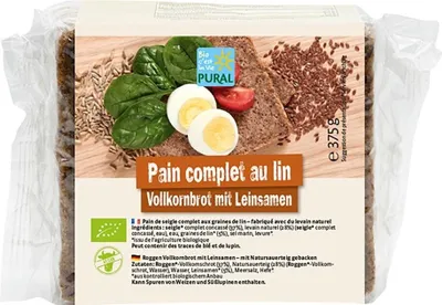 Produktbild von Vollkornbrot mit Leinsamen 375g