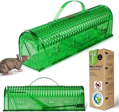 Produktbild von Famanu Lebendfalle für Mäuse - Tierfreundlich und Effektiv in Grün
