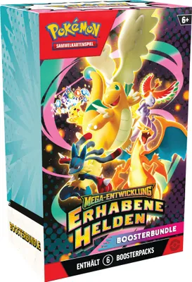 Produktbild von Amigo Pokémon-Sammelkartenspiel: Boosterbundle Mega-Entwicklung - Erhabene Helden Sonstige