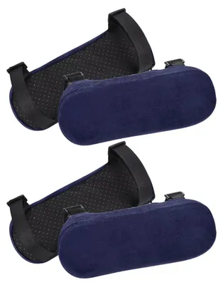 Imagen del producto de Solidchoice - 4 pares de almohadillas para reposabrazos de espuma viscoelástica para sillas de oficina