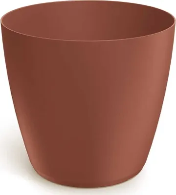 Produktbild von Brick Blumentopf, matter Kunststoff, 19,8 x 18,2 cm, glatter Deckel, Mate